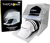 Vista 1 de The CapBox 2.0 (2 Pack Claro) Organizador de Sombreros para Gorras de Béisbol, Estante Deslizante Apilable y Perchero de Sombreros Organizador