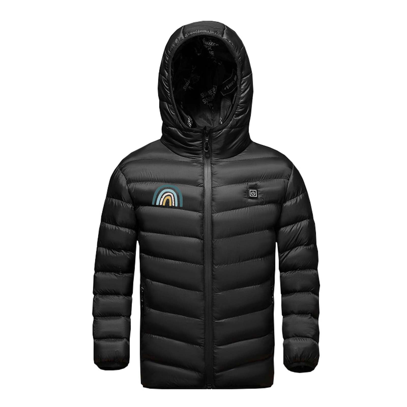 Manteau chauffante Pour Enfants Garçons Filles VêTements Chauffants Intelligents Veste Enfants USB Chauffant éLectrique Intelligent Manteau pour Le Travail en extérieur Tenue Quotidienne Ski Moto