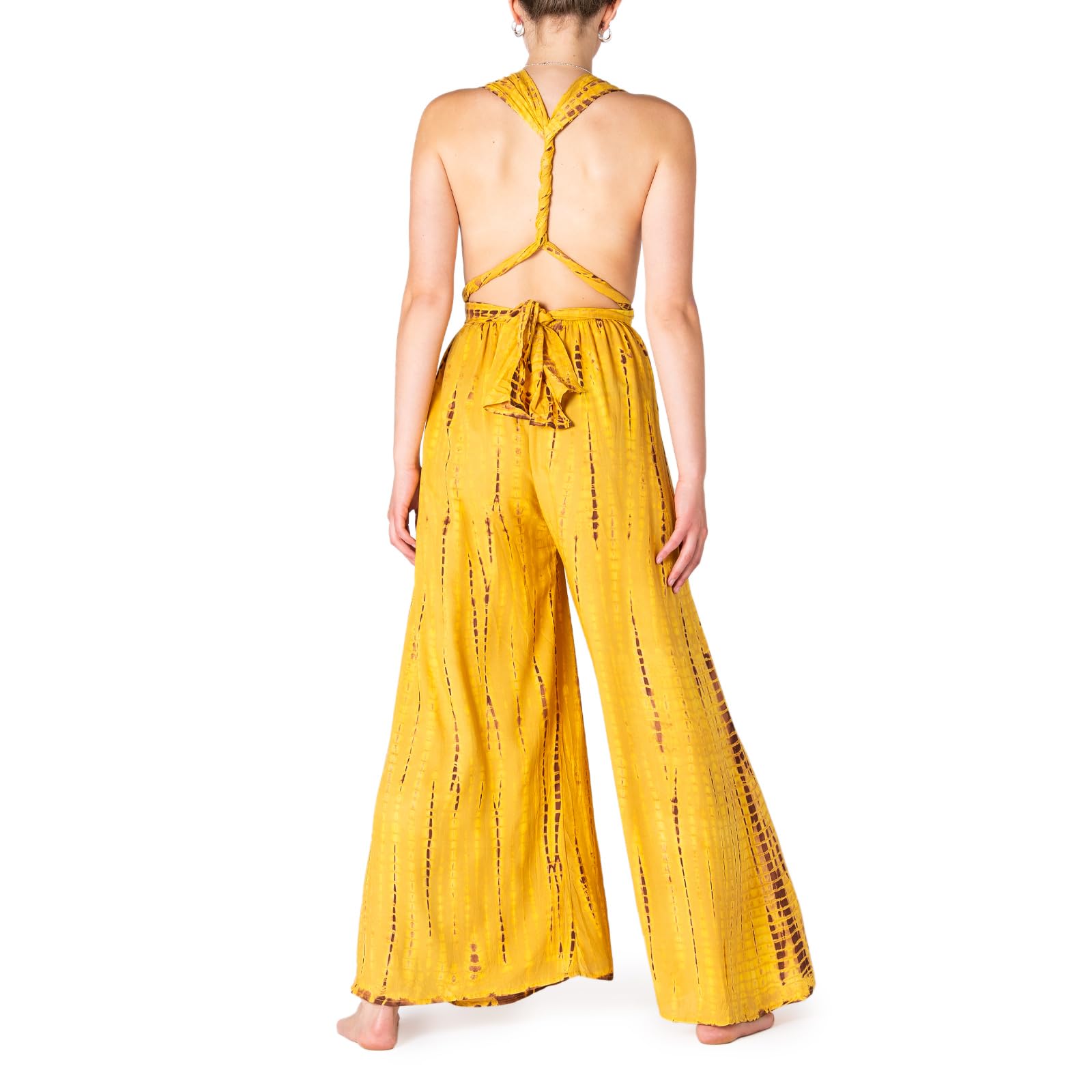 PANASIAM Infinity Dress Pants TieDy, Yellow Brown, M - Image 4