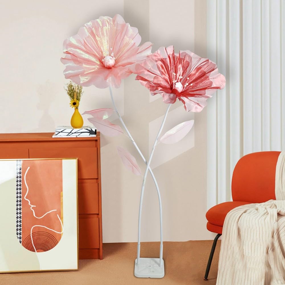 Realistisches Kunstblumen-Set, 150 cm Höhe mit 36 x 14 cm Blättern, Gaze, Blumen-Requisite, Hochzeits-Party-Dekoration