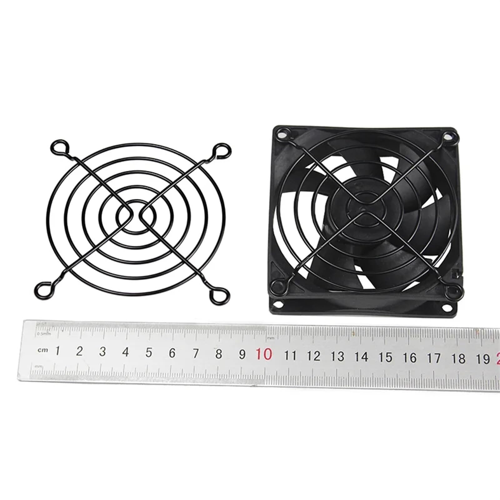 100 pezzi nero 80mm griglie ventola 80x80mm filo metallico protezione dito for ventola CPU ventola DC griglia protezione protezione