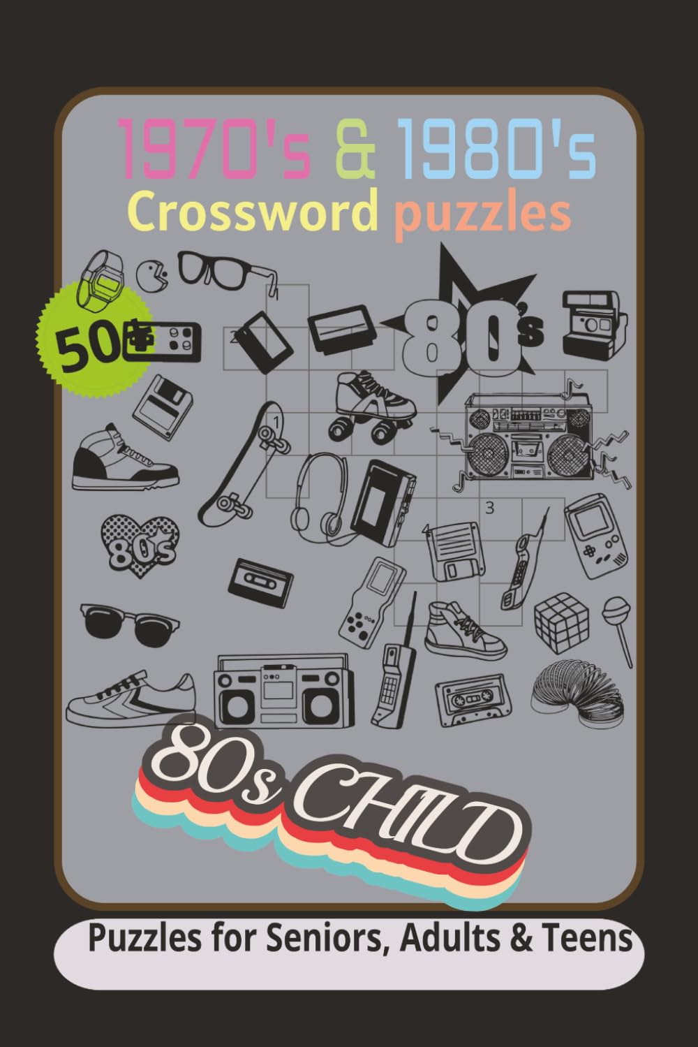 1970's & 1980's Crossword Puzzles: Subtitle for crossword/wordsearch Crossword puzzles with easy-to-read print about 1970, 1980, and more/ 6x9 inches, ... Gifts for Vacations, Holidays and Relaxation