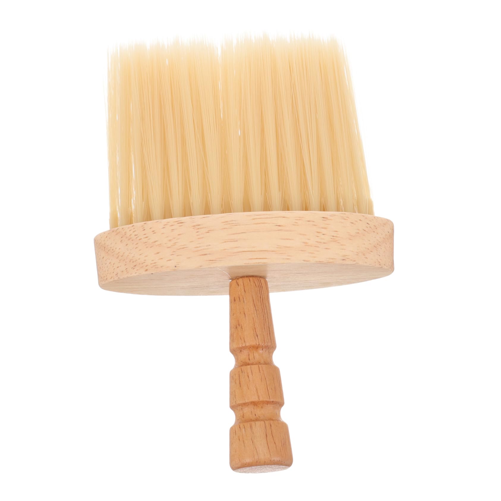 TOVINANNA Manual Shaving Brush Barber Brush for Waves Hair Duster Wooden Handle Barbering Tool