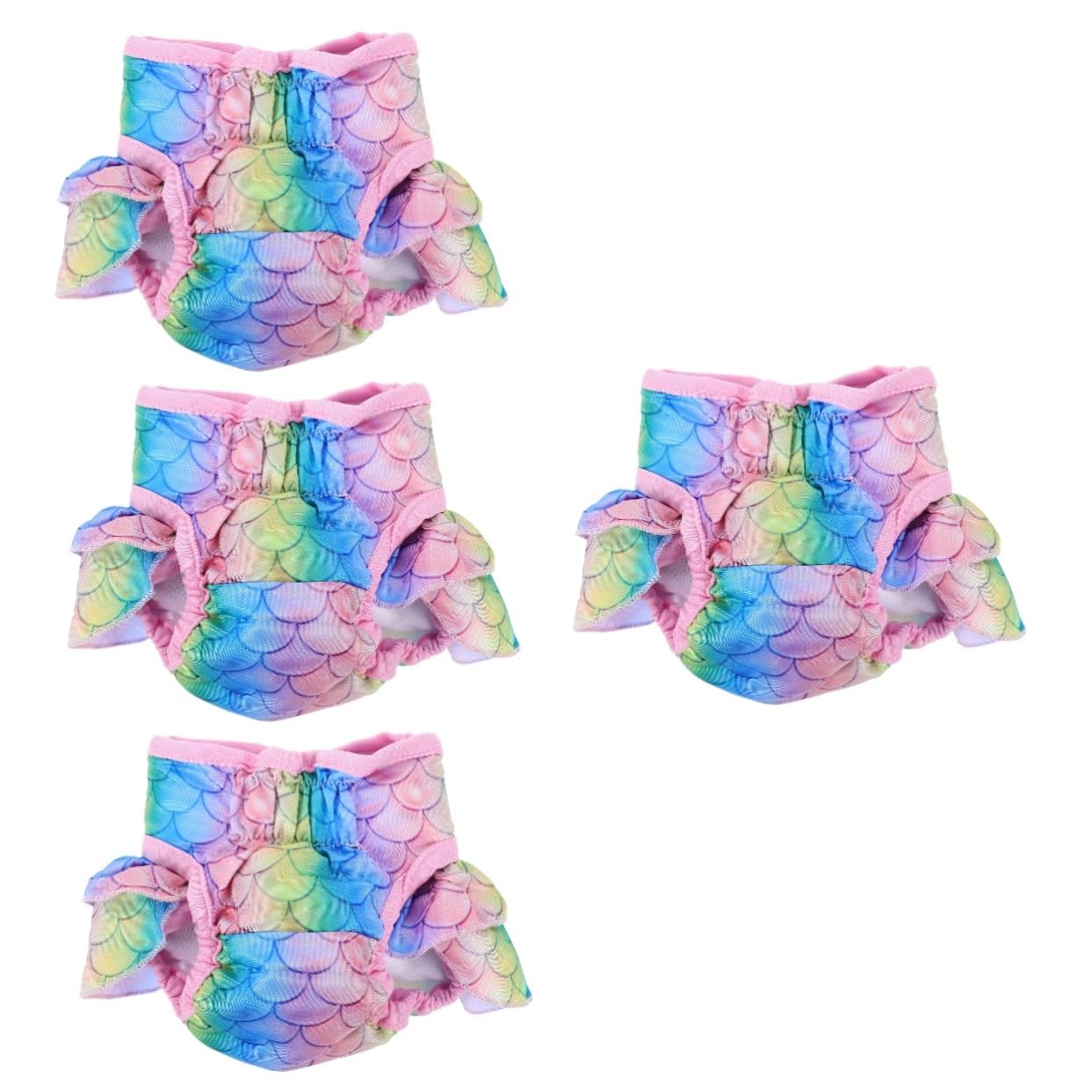 YARNOW 4piezas Absorbentes Reutilizables para Perros Pantalones Sanitarios Decorativos para Hembras para Perros Celo y Recuperación Material Transpirable y Cómodo Estilo
