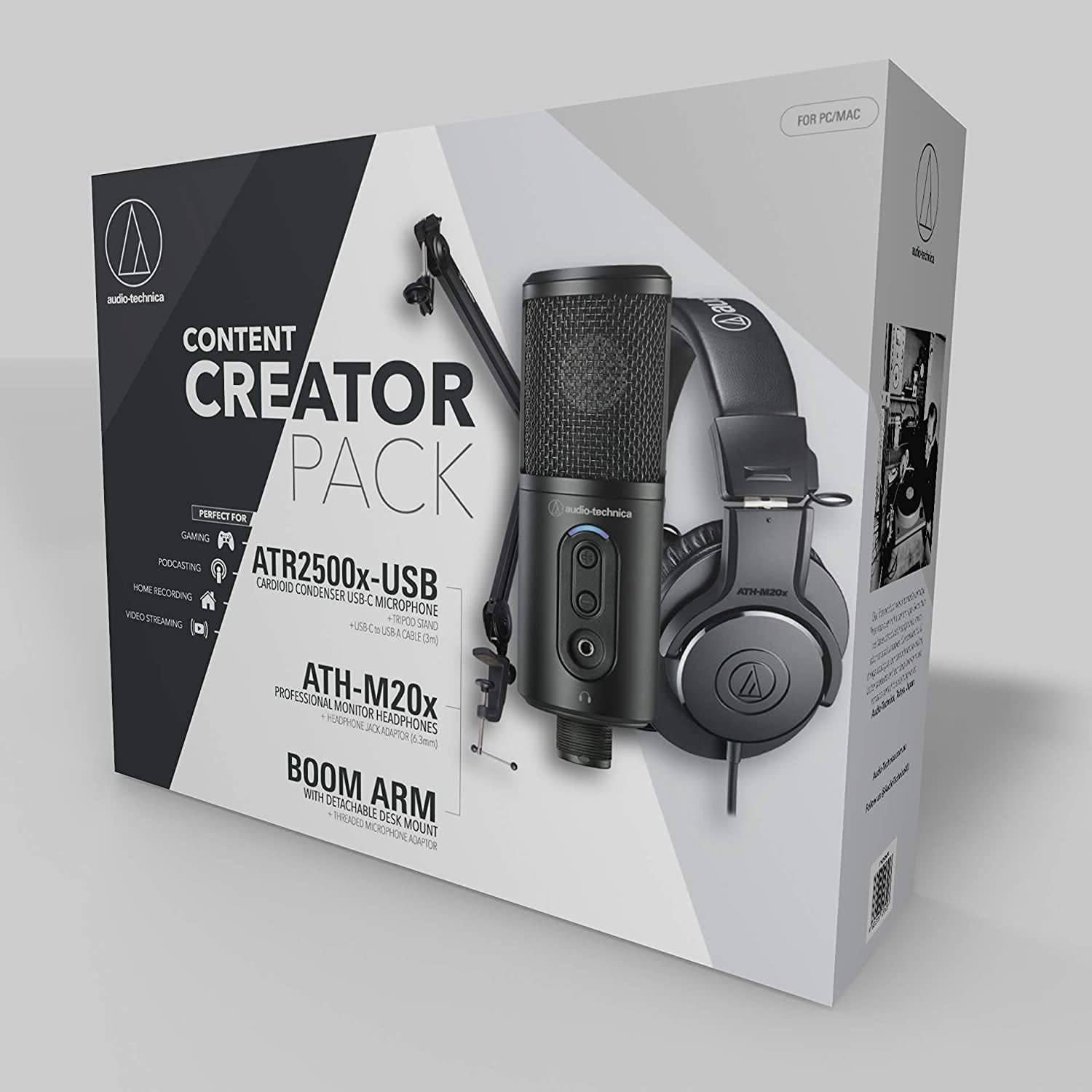 Audio-Technica Content Creator Pack for Podcasting, Streaming