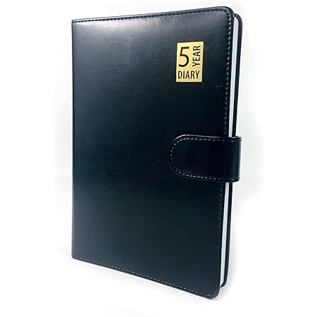 Blank Diaries & Journals 5 Year Undated Leather Look A5 Week To - View #4