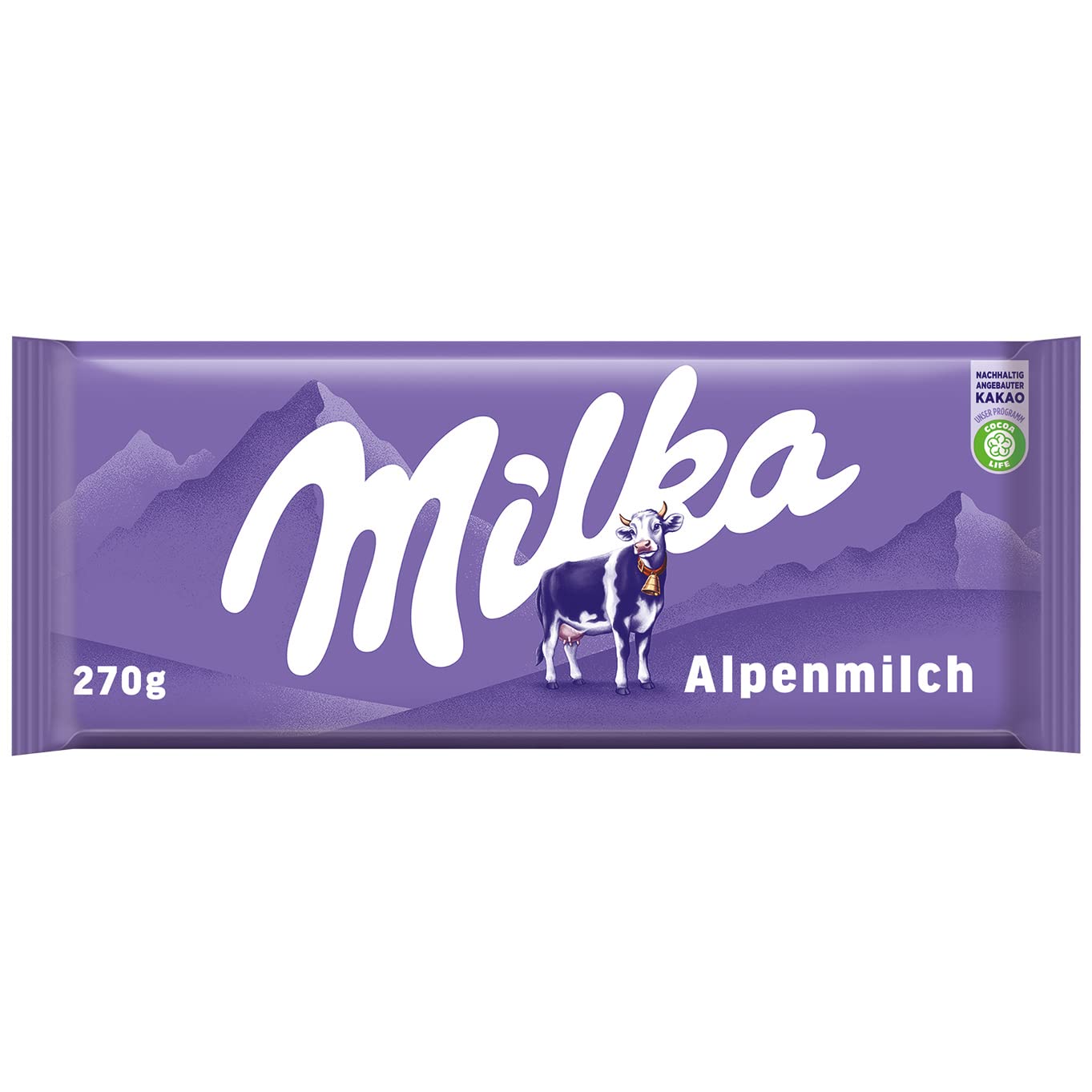 Milka Alpenmilch - Klassische zartschmelzende Schokoladentafel aus Alpenmilch - Großtafel, 16er Pack (16 x 270 g)