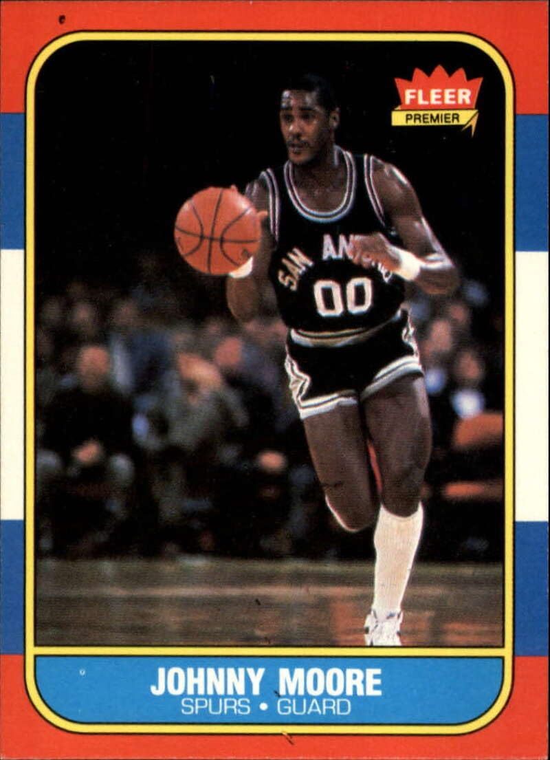 Amazon.com: 1986-87 Fleer Premier Basketball #76 Johnny Moore San
