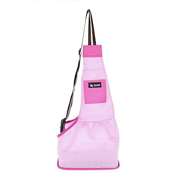 Boundless S, Pink : Pet Dog Cat Front Backpack Travel Single Shoulder Carrier Bag With Pocket | 11834