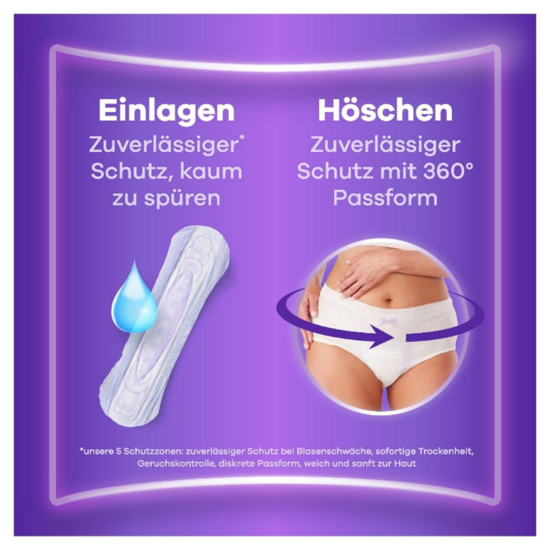 Discreet Inkontinenz-Einlagen Long Plus (Größe 6) Pads Damenbinden 4 X 16 STÜCK x 3 Packungen mit Pufai Grocery