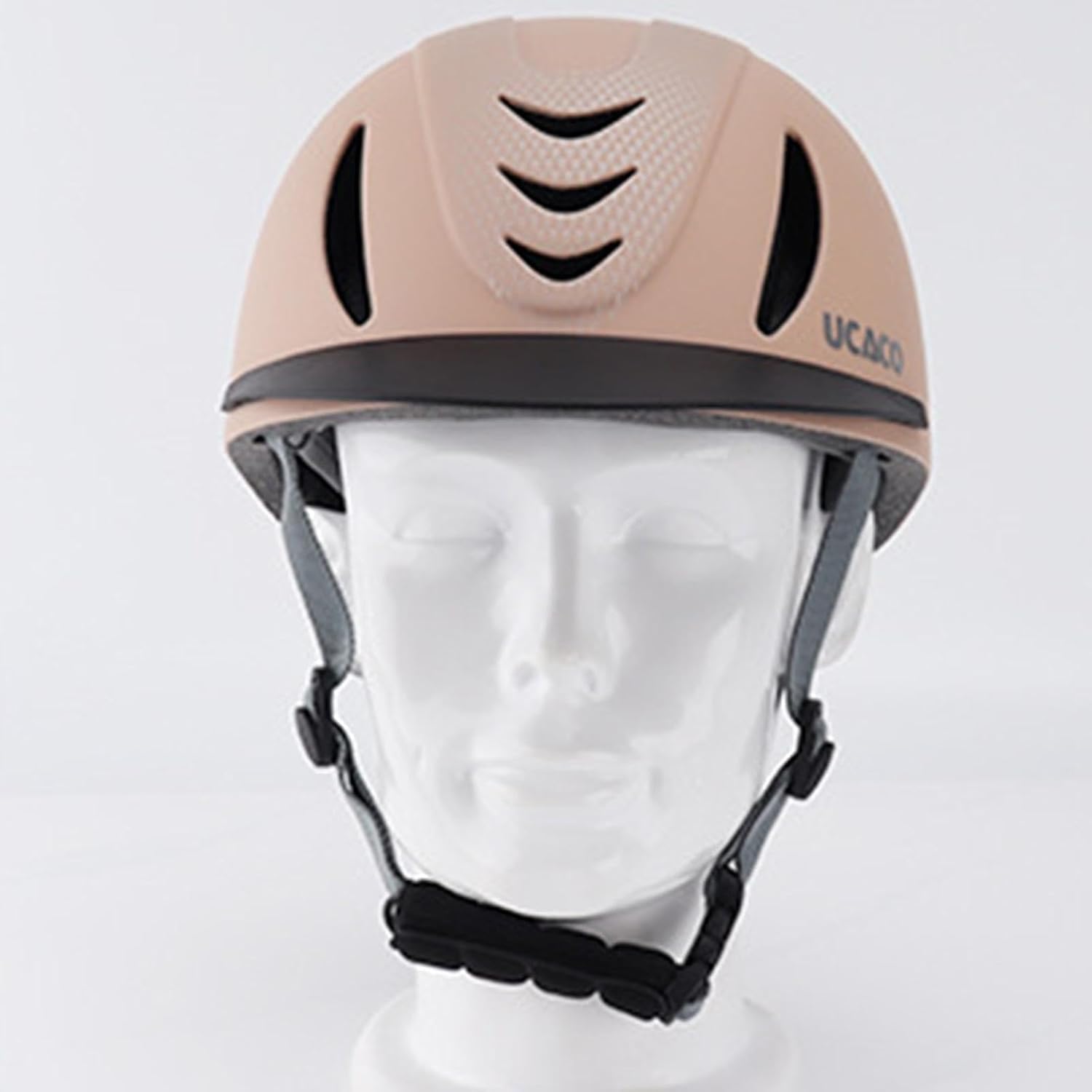 Kask jeździecki Kask jeździecki, Kask jeździecki Premium dla mężczyzn i kobiet - regulowany sprzęt ochronny(Khaki)