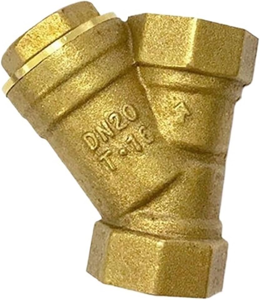 1pcs 1/2" 3/4" 1" 2" 3" 4" Y Shaped Brass Strainer Filter Valve Female Inline Y Mesh Strainer Threads Filter Brass Filter Valve(1-1/2")
