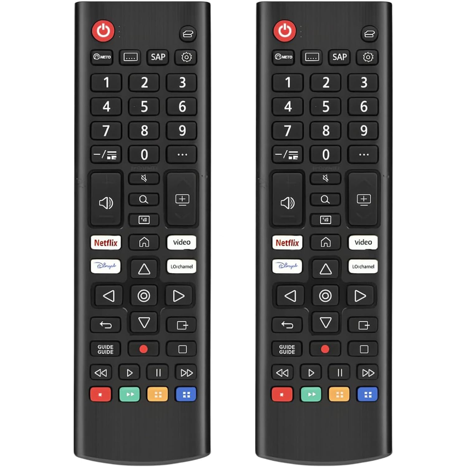 Photo 1 of (Pack of Two) Universal Remote Control for All LG Smart TVs. Replacement for All LG TV Remotes.1-Year Warranty.