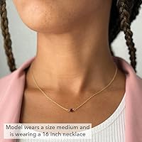 Vista 27 de Gargantilla de piedra natal – Regalo de cumpleaños, regalo para niña, mujer, amiga, hija, esposa, mamá, ella, joyas de piedras preciosas para uso