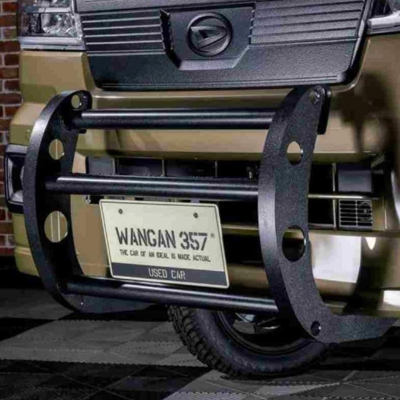 WANGAN357 S500P S510P ハイゼットトラック ジャンボ フロント プッシュガードバー グリルガード 前後期共通 3