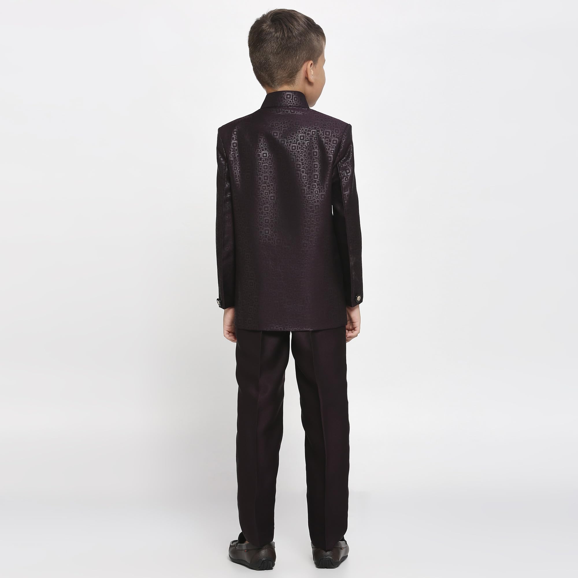 KIDS ISLAND Boys 2Pc Wine Designer Jodhpuri | KI_029_5182_PUR_10 1