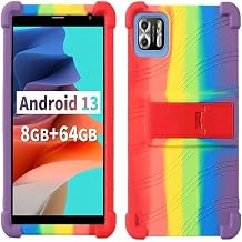 For VASOUN Tab8 / PRITOM L8 B8 / NEWISION L8 Tablet Case 8 inch, Soft Silicone Cover, Shock Resistant Case, VASOUN Tab 8 Case / PRITOM B8 Case / NEWISION L8 Cover Case, Adjustable Bracket, |
