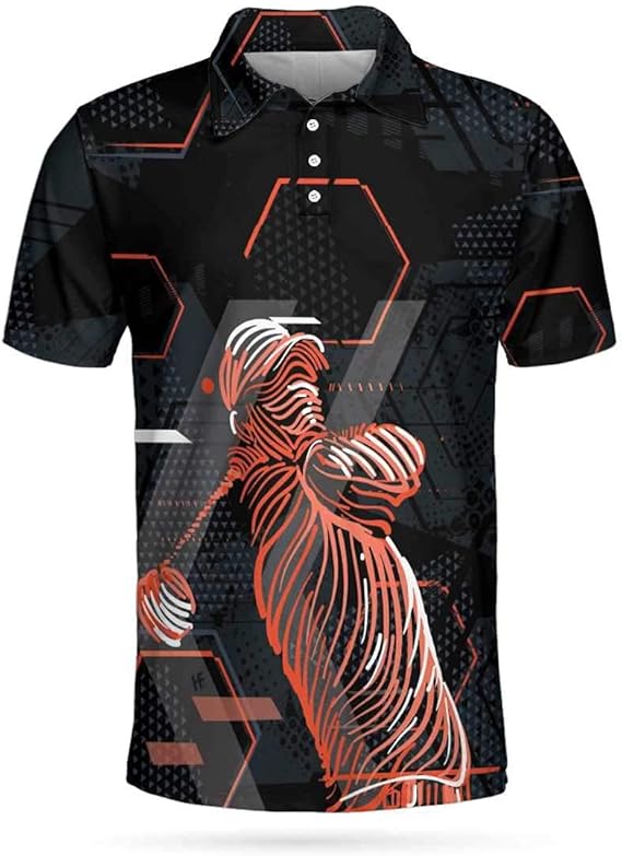 HYPERFAVOR Golf Shirts for Men Sporty Mens Golf Shirts