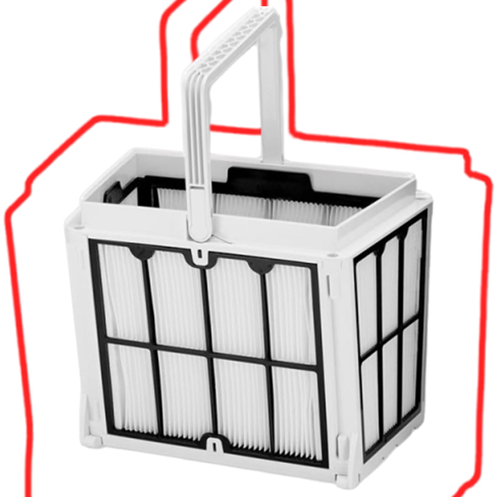 Cesta de filtro plisada para aspiradoras robóticas de piscina, optimizando la eficiencia de limpieza y fácil mantenimiento, accesorios de filtro fino
