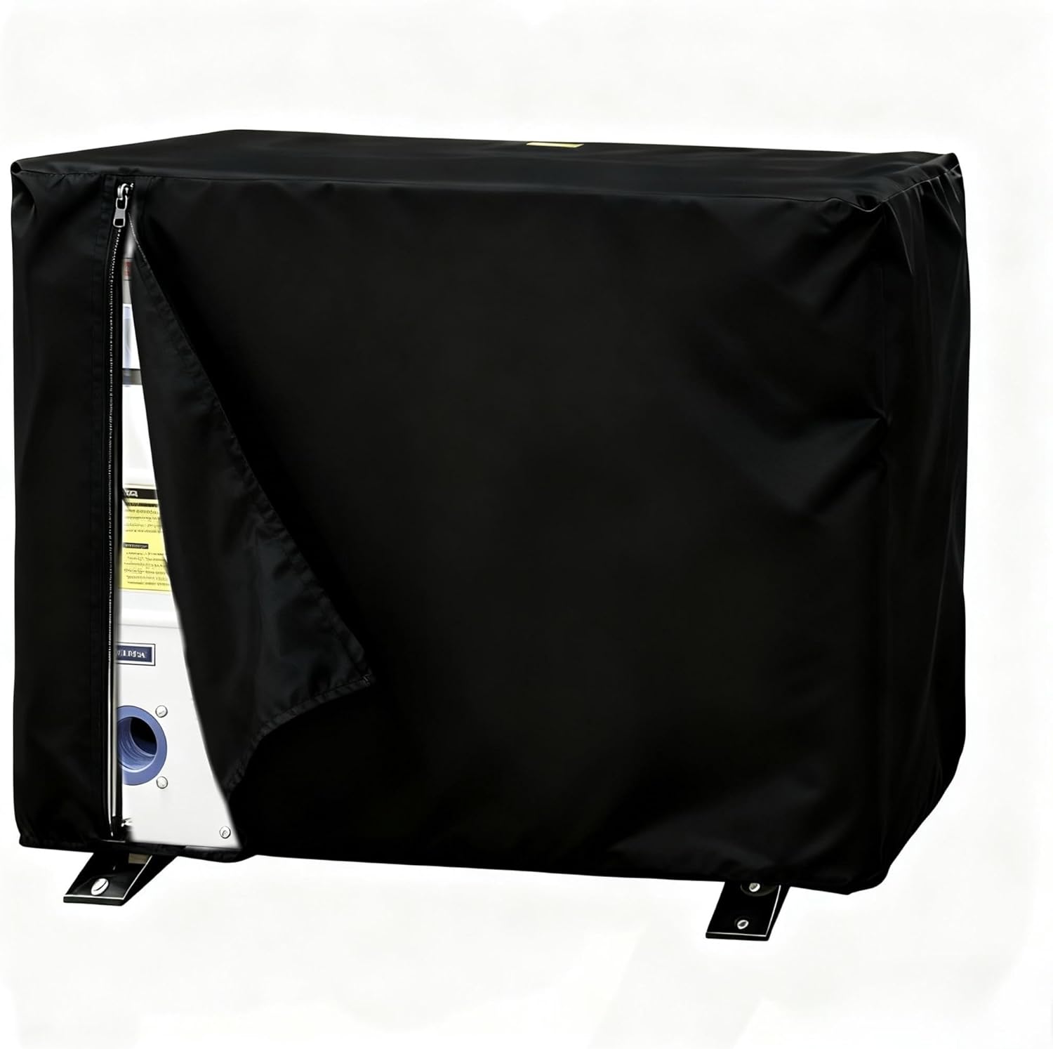 Cover Compatible with Aquastrong Inverter Swimming Pool Heat Pump(100000BTU), 600D Waterproof Outside Units Pool Heater Cover with Side Zipper & Drawstring,(48" L×19" W×35.5" H),Black