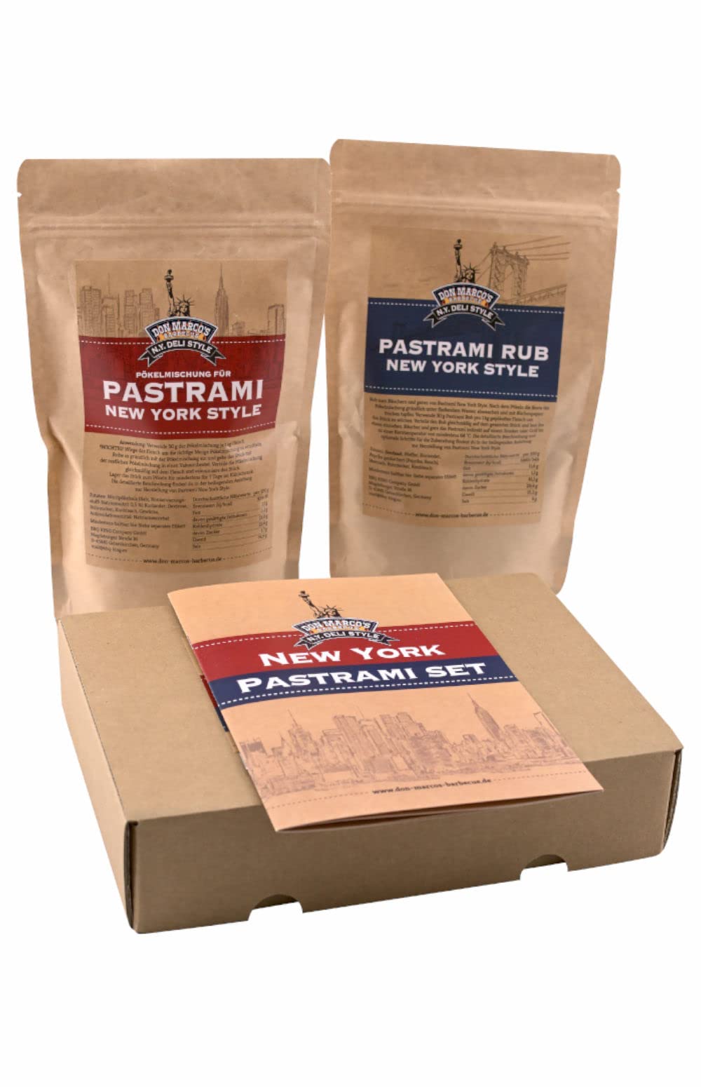 Don Marco's Barbecue Pastrami Set New York Deli Style | Pastrami selber Machen | Geschenk für Männer