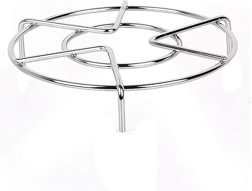 Miniatura 5 de Meleg Otthon - Estante de vapor soporte de estante de vapor cesta de vapor metal de acero inoxidable resistente multifunción 59 pulgadas de diámetro