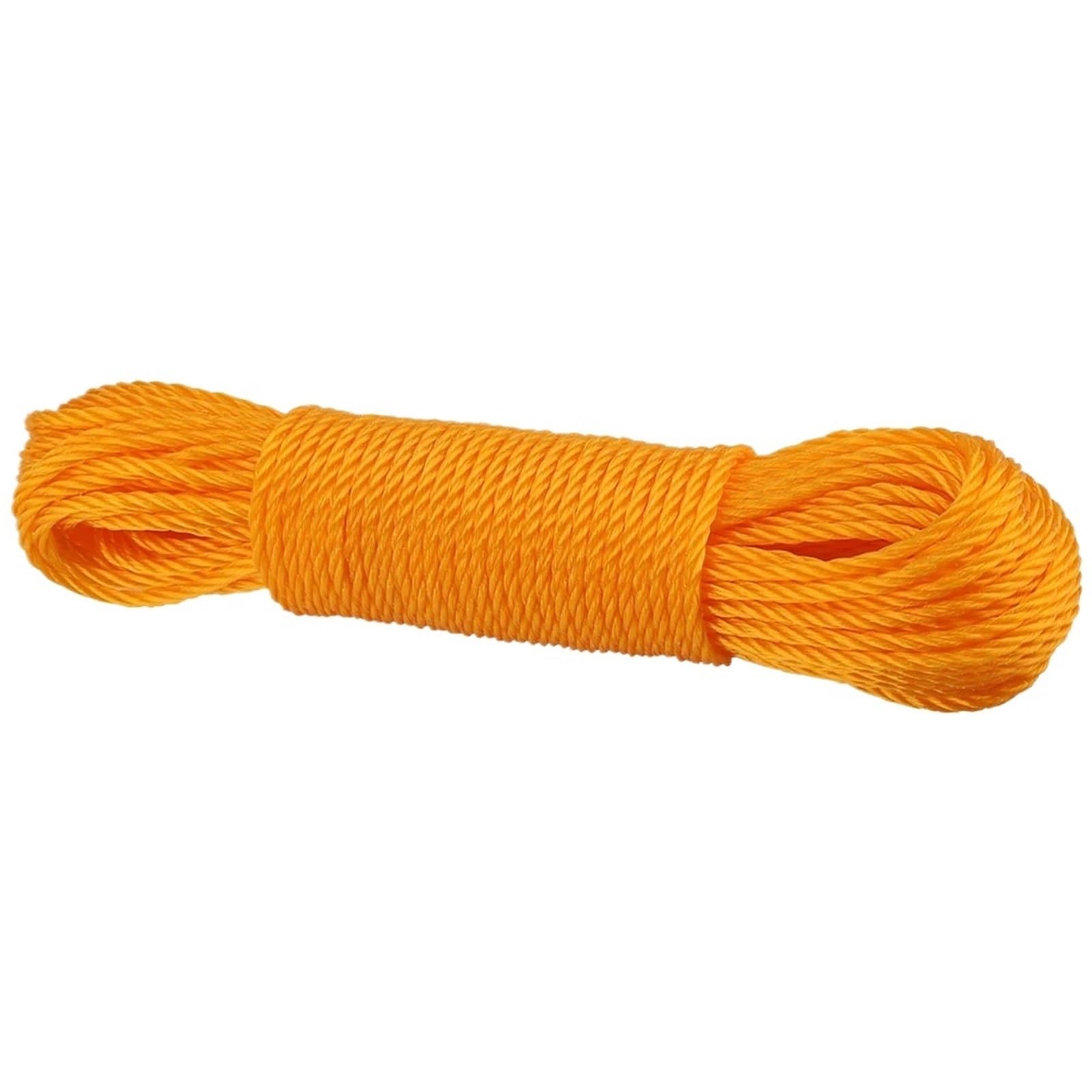 Laundry Line 20m Nylon Clothesline Rope Lines Cord Garden Camping Outdoors Balcony Garden(Orange)