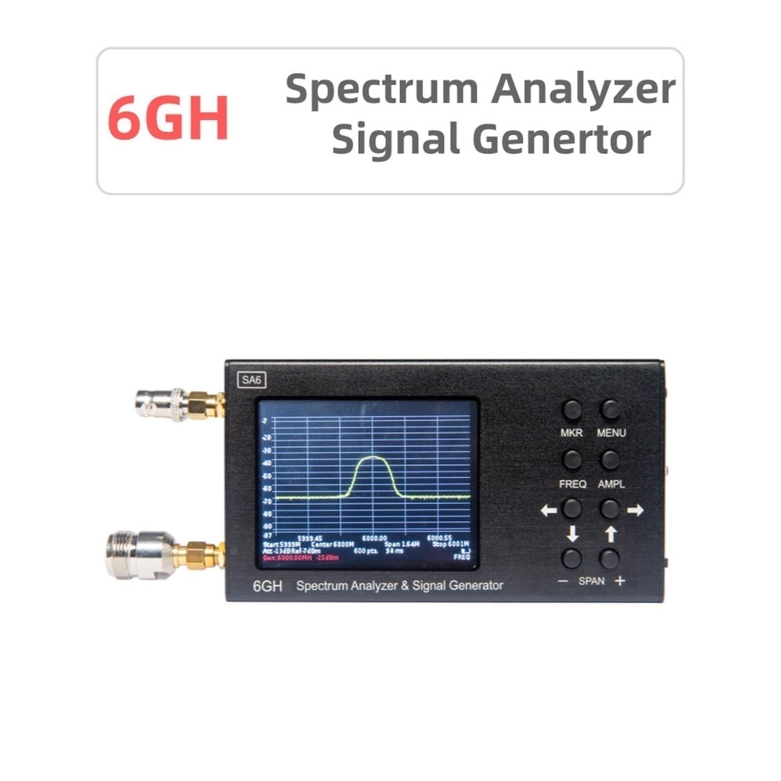 Analyseur De 6G, Écran Tactile Couleur 3.2 Pouces, WiFi 2500MA CDMA 35-6200M, Générateur Signal Sans Fil, Testeur PréCis