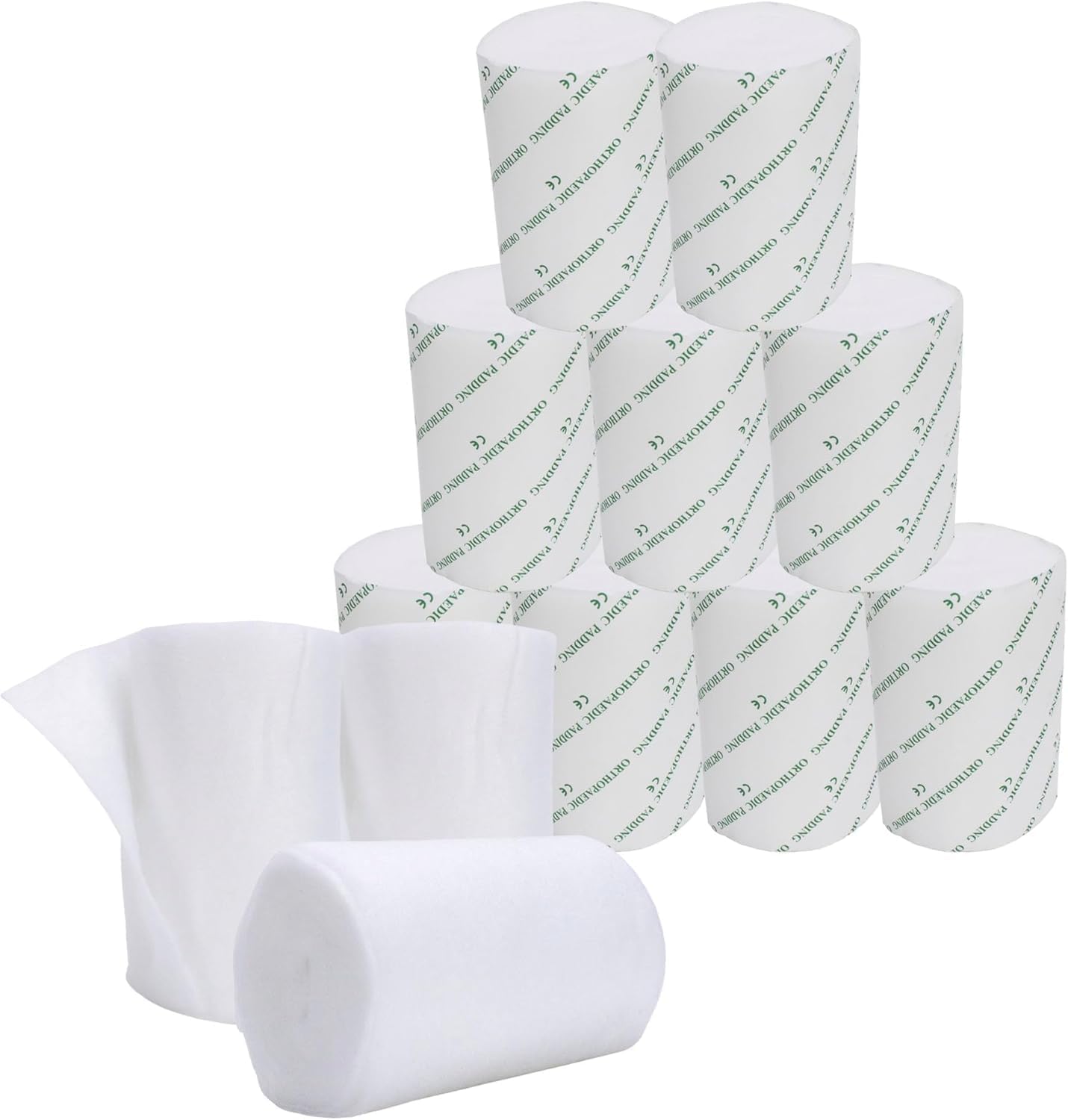 Cast Padding 72 Rolls 4” x 12ft, Individually Wrapped, Undercast Padding, Gauze Bandage for Halloween Wrap Bandage Art Projects, Body Casts, Mask Making, Hobby Craft, Wound Care, Orthopedic