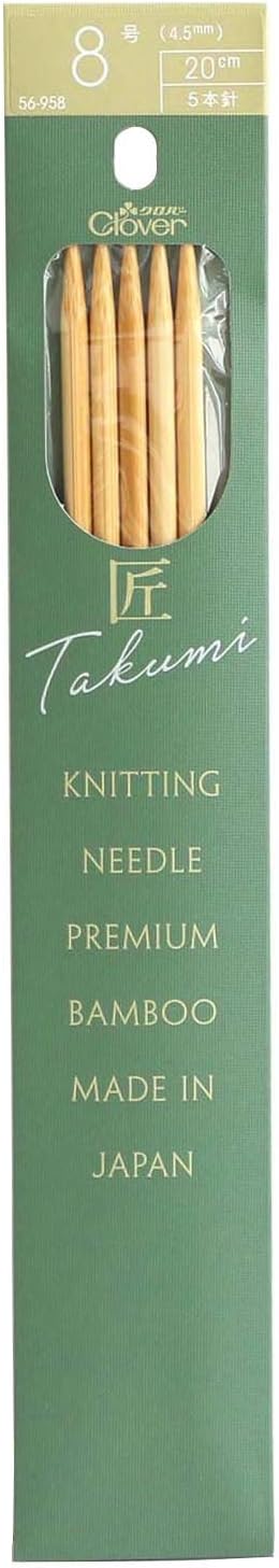 Clover CL56-958 Knitting Needle No. 8 5 Needle 7.9 inches (20 cm)