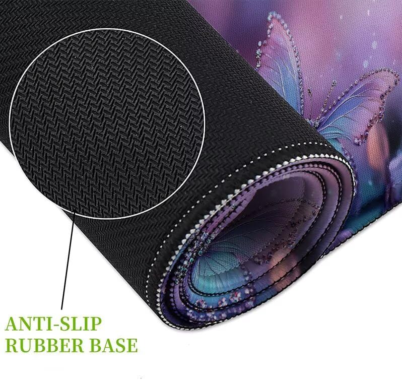 Mouse pad géant en caoutchouc naturel avec finitions bords cousus - 5