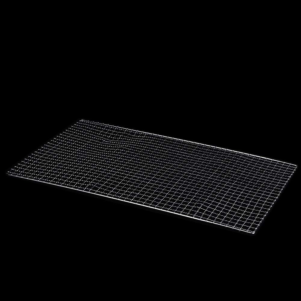 Filet de cuisson barbecue acier inoxydable grille camping pique-nique durable