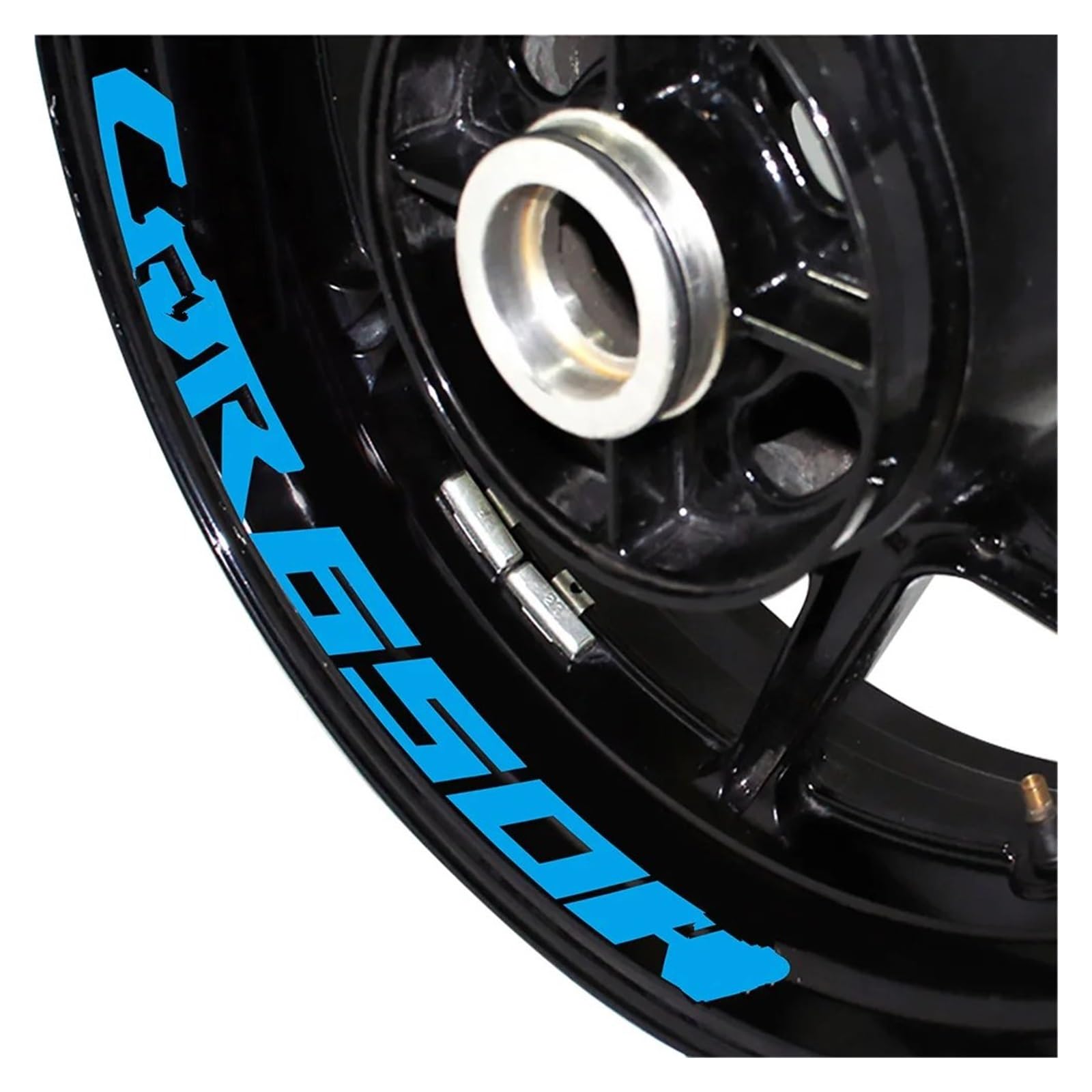 Für CBR650R Für CBR 650r Motorrad Felge Reflektierende Zeichen Aufkleber Rad Dekoration Aufkleber(Multi-colored2)