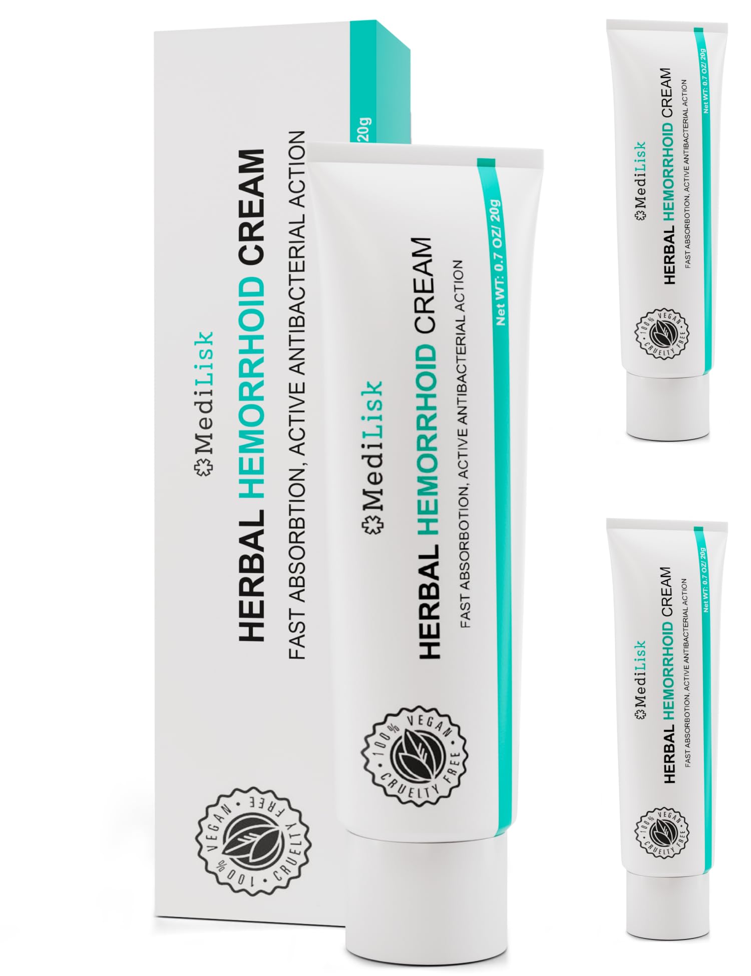 MediLisk Herbal Hemorrhoid Cream