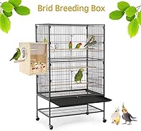 Vista 3 de Caja nido de pájaros, periquitos, caja nido de cría de pájaros, casa de nido de pájaros, caja de cría transparente de acrílico de madera