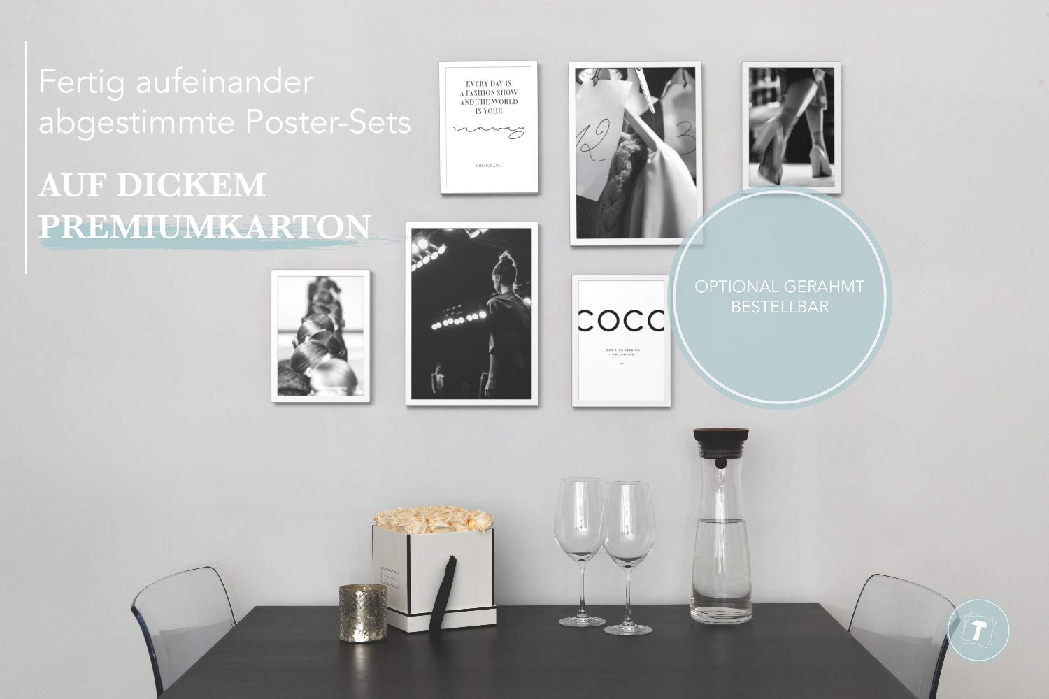 Decorazione Casa Verde Stampe Artistiche Matisse Botaniche - Set 4 Quadri Verde Salvia Formato A3/A4 Per Parete Decorazione Parete Moderna - Foto 9