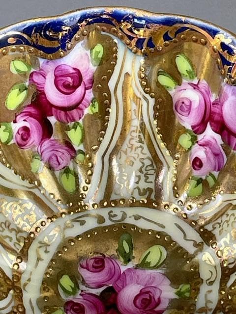 希少】オールドニッポン アールヌーボー様式 カップ ソーサー 三脚 三