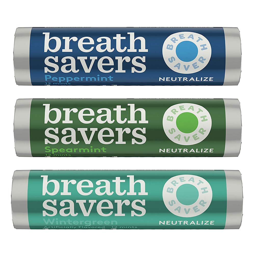 Breathsavers Variety Pack Wintergreen, Spearmint