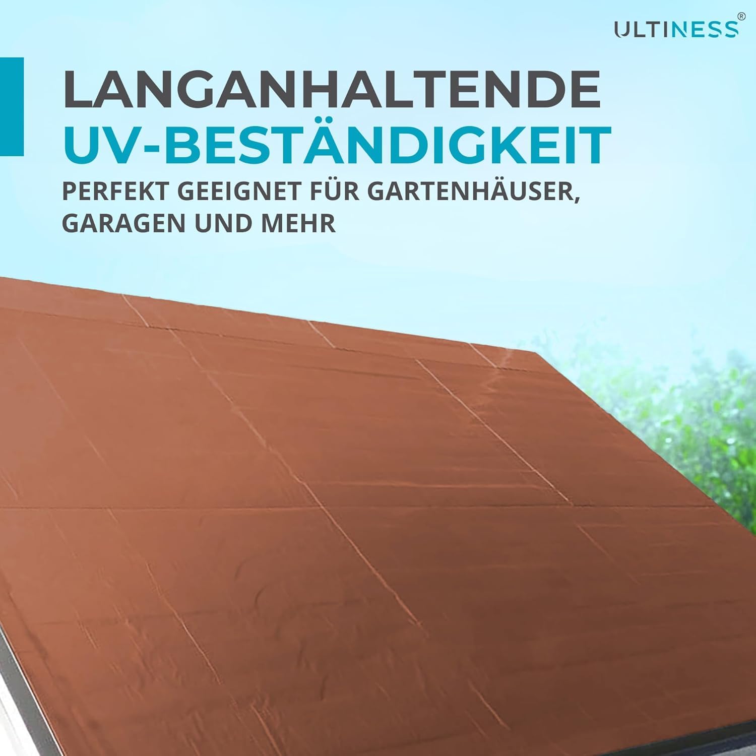 Dachfolie Aluminium selbstklebende Folie, Ziegelrot (10 m²)