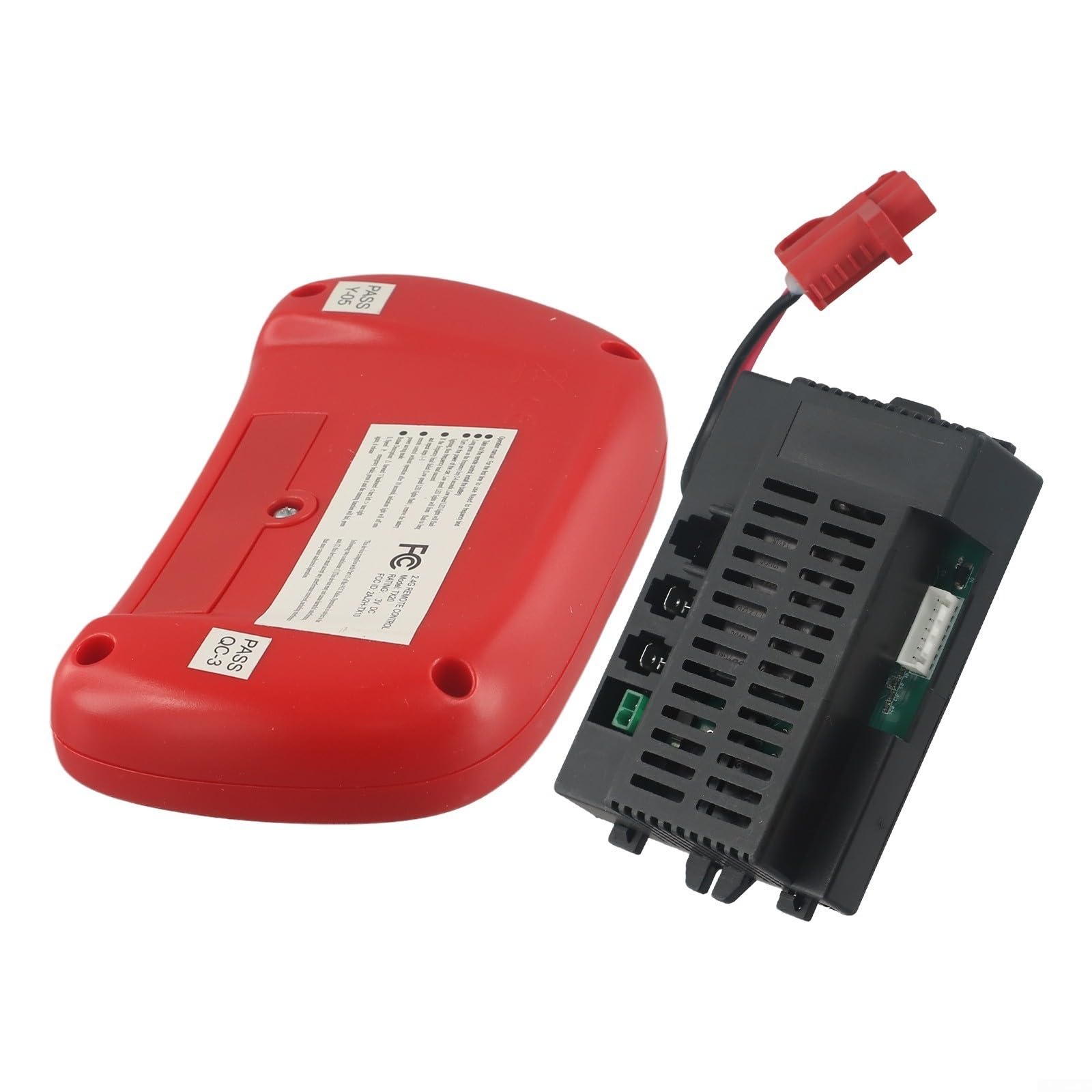 HpLive 2 pezzi RX71 12 V telecomando e ricevitore per bambini veicoli elettrici, 2,4 G compatibile Bluetooth, scatola di ricambio in ABS e