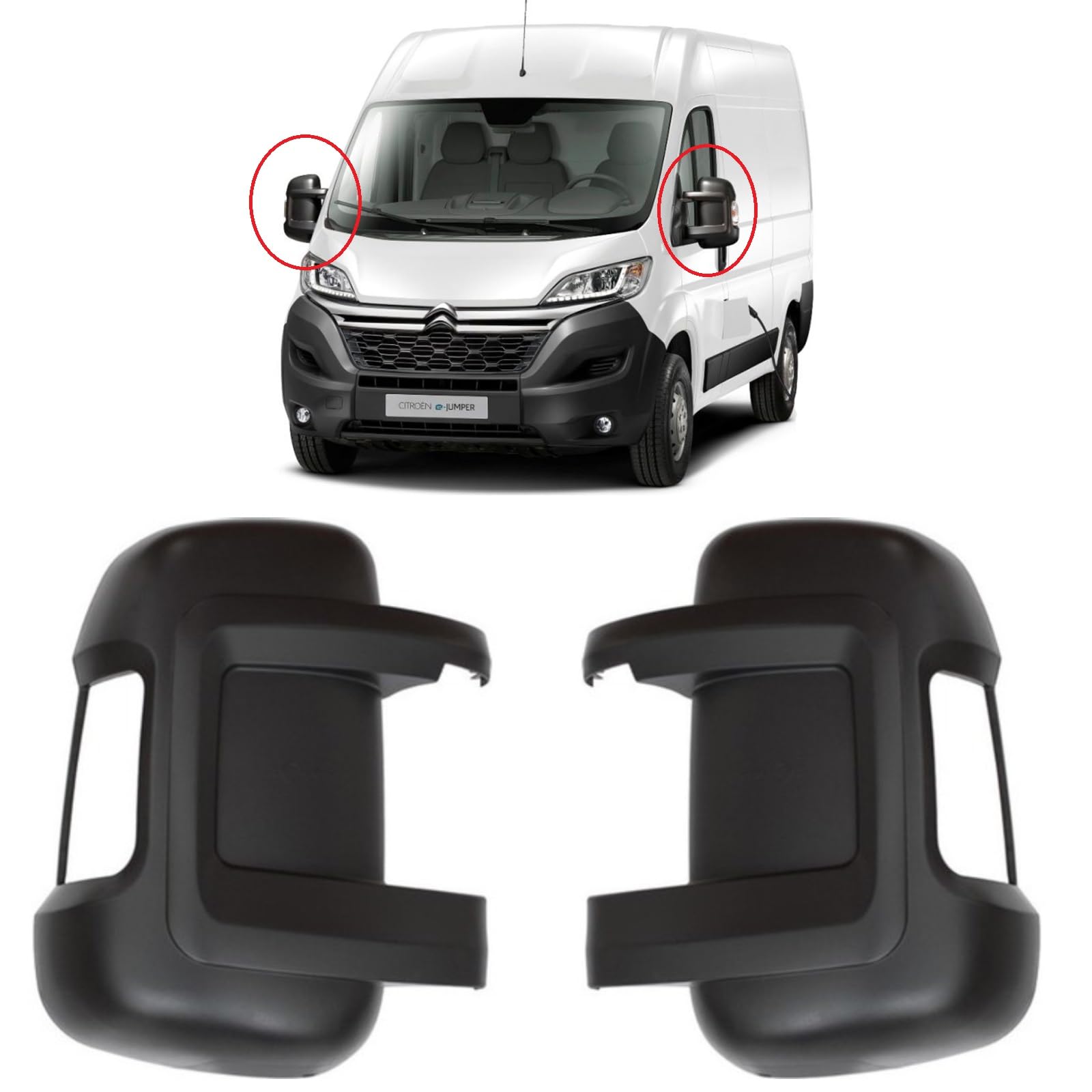 Twowinds Calotta Specchietto Retrovisore 735424438 Compatibile con Fiat
