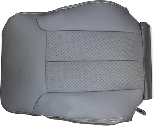 Miniatura 3 de GXARTS Funda de asiento de cuero para el lado del conductor, color gris, apta para Ford F150 Lariat de cabina individual Quad-Cab 2009 2010 2011