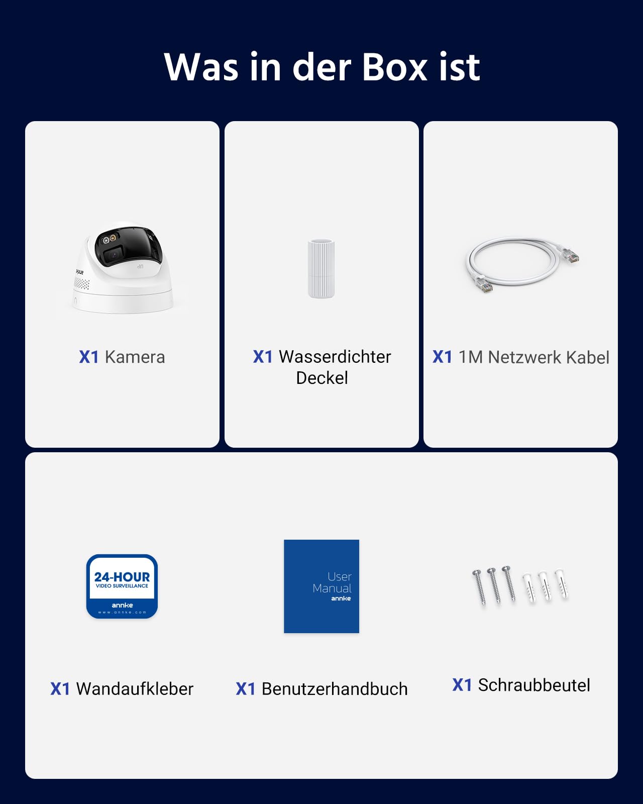 ANNKE FCD600 6MP Dual-Lens überwachungskamera aussen mit 180° Sichtwinkel, Outdoor IP-Kamera, Person/Fahrzeug-Erkennung, Farb-Nachtsicht, Zwei-Wege-Audio, 24/7 Aufzeichnung, IP67