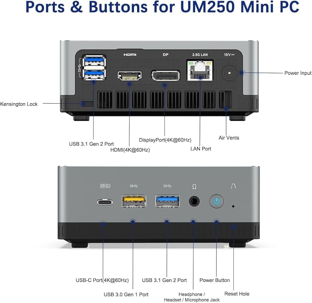 【12/17〆】MINIS FORUM UM250 ミニPC SSD512GB 安すぎ】ミニPC「MINISFORUM UM250」が数量限定でたったの189.99