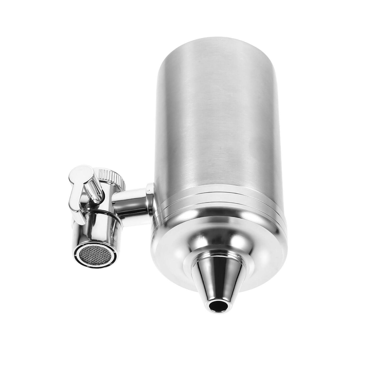 Toddmomy Edelstahl Wasserhahnfilter Zertifiziert Trinkwasserreiniger Langlebiger Hauswasserfilter für Küche und Büro 63mm Anschluss Einfach Montierbar
