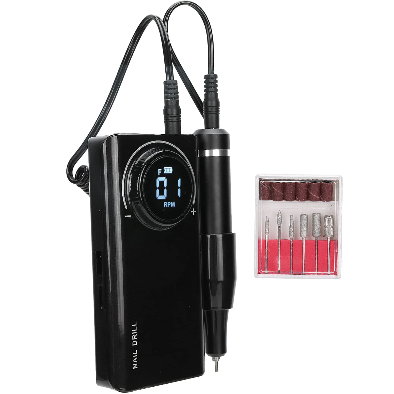 Lime Per Unghie Elettriche Per Trapano Per Unghie Lime Per Unghie Elettriche Ricaricabili Per Penna Per Trapano Per Unghie Lucidatrice Per Unghie Portatile(nero)