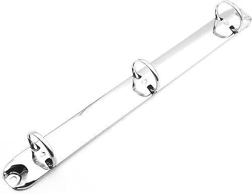 Miniatura 8 de Juego de 2 cuadernos de metal de tamaño carta estándar de 3 anillas, kit de reemplazo de mecanismo de 3 anillas, 3 anillos tóricos, peines de hojas