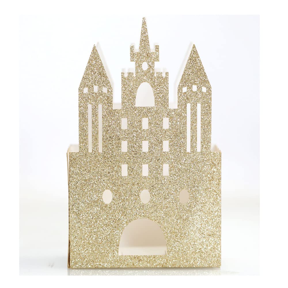 Codulu 50 PCS cajas regalo de boda con Glitter castillo,# 2