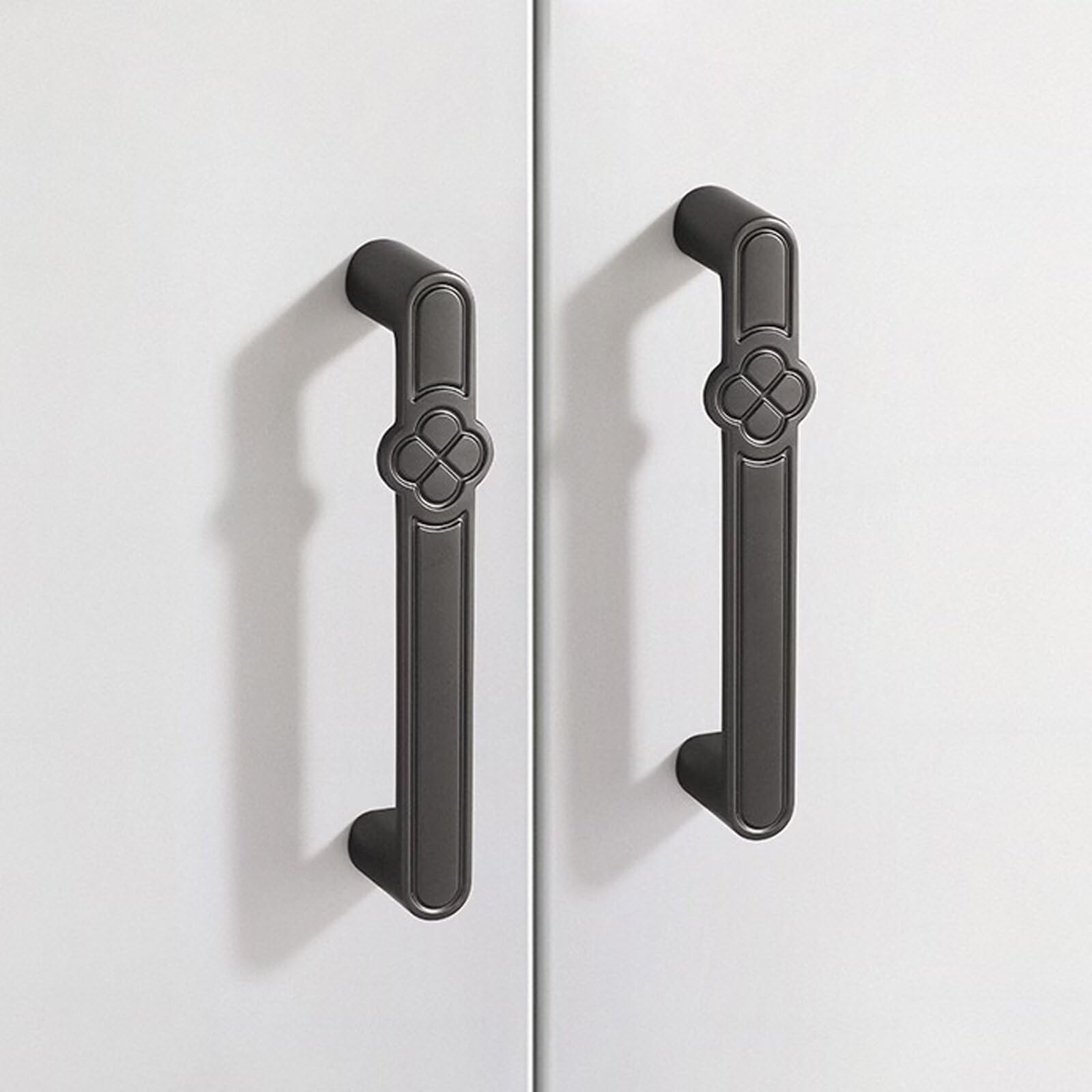 Confezione da 10 maniglie per armadietti, con foro centrale da 13 cm, in lega di zinco, per armadietti da cucina, armadi, cassettiere, in metallo massiccio, pomelli per mobili e maniglie