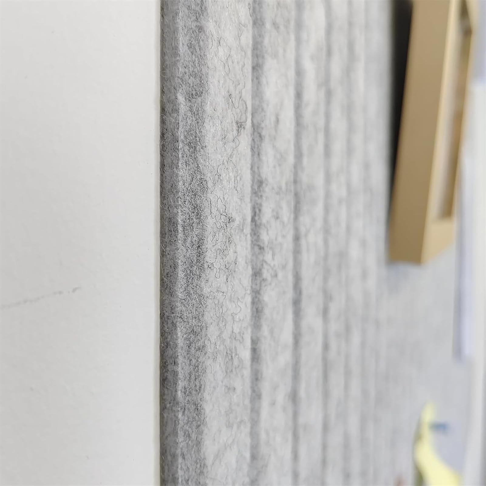 tablero de anuncios,tablero de clavos, Tablón de anuncios grande de fieltro(White,47"x 35")